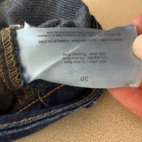 NWOT Sam Edelman Bay Flare Trouser Jeans SZ 30 DK Wash Classic Casual - Picture 5 of 9